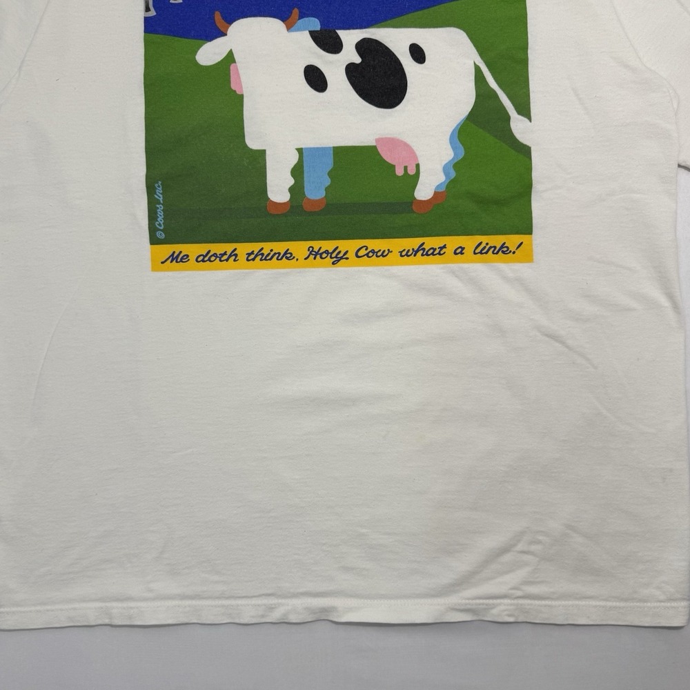 Vintage 90s Marc Gallant Confederation Bridge Cows Prince Edward's Island L/XL - Picture 4 of 10
